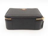 Coach Black Leather Travel Jewelry Case Sd1225ozsa