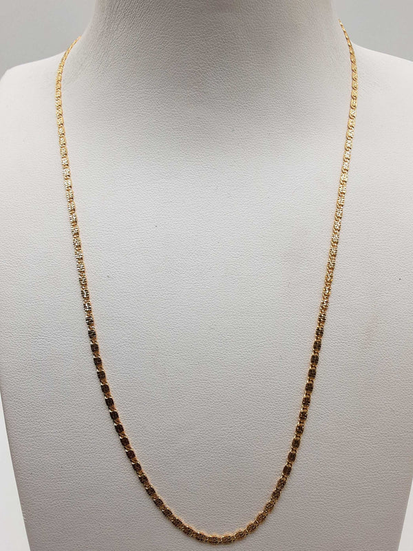 14k Yellow Gold Diamond Cut Mariner Chain 18in 4.8g Do1024oxzde 144020023241