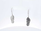 Na Hoku Diamond & 14k White Gold Flip Flop Slipper Earrings 4.2 Gram Fw0826orxdu