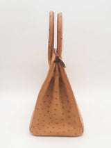 Hermes Birkin 30 Gold Ostrich Hand Bag Sd0825lcrzxsa