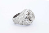 5.1cttw Diamond 14k White Gold Ring 23.2 Grams Size 8.5 Eb0626ocirde