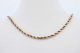 14k Yellow Gold Rope Chain Necklace 5.8 Grams 16.5 Inch Eb0826worde