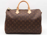 Louis Vuitton Monogram Speedy 35 Bandouliere Brown Aa0926szxsa