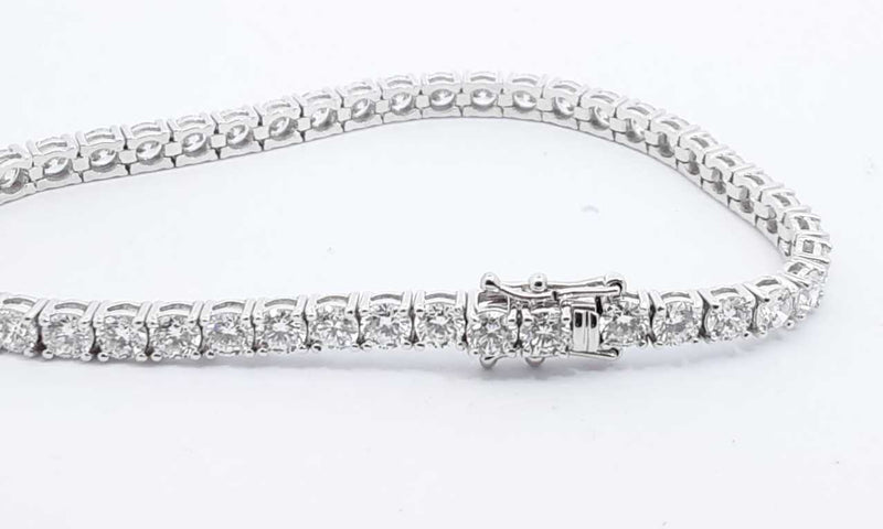 14k White Gold Lab Grown Diamond Tennis Bracelet 7 Inch Eboprxdu 144030006971