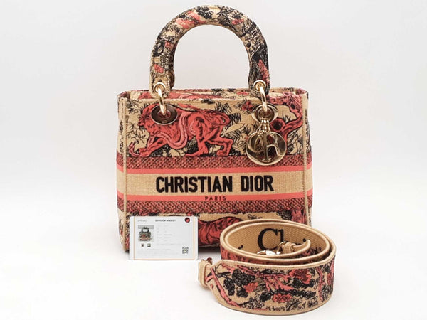 Christian Dior Lady D Lite Multi-color Handbag Aa1125lzxzsa
