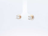 1.10 Cttw Diamond & 18k Yellow Gold Solitaire Stud Earrings 1.5g Fw0726llxzdu
