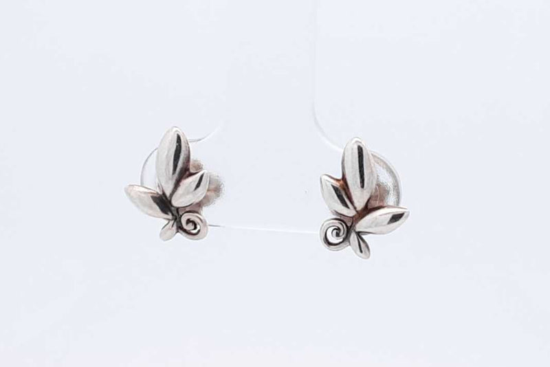 Tiffany & Co. Picasso Sterling Silver Olive Leaf Stud Earrings 1.5g Eb0125lxzdu