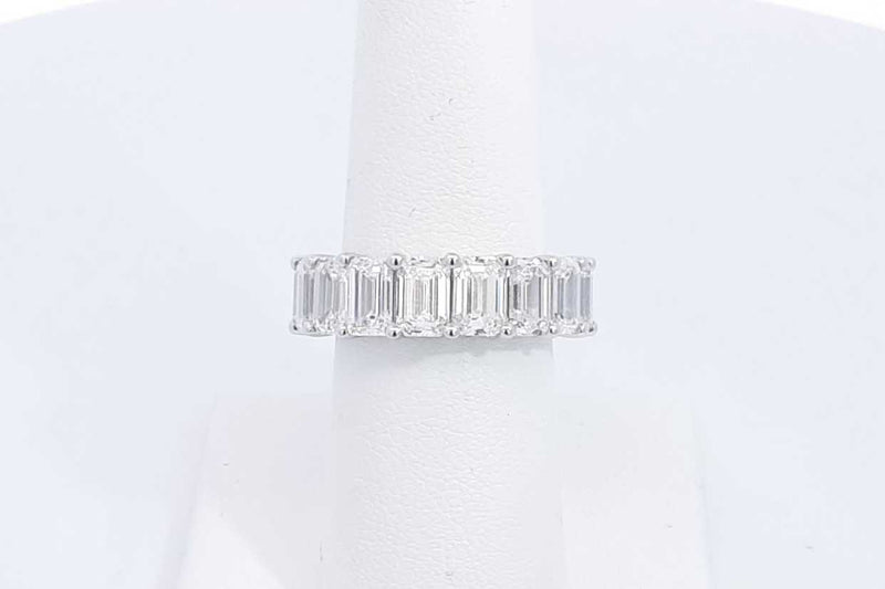 Lab Grown Diamond 11.22ctw Eternity Band In 18k White Gold 7.2g Eb0524wprxsa