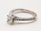 0.86 Cttw 18k White Gold 2.9g Ring Size 4.5 Do0526cxzde