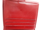 Chanel Camilla Embossed Red Leather Bifold Card Holder Wallet Do0626oorde