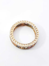 Rainbow Sapphire Eternity Band In 14k Yellow Gold 6 Grams Size 9 Fw1025lerdu