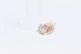 0.37ctw Diamond Single Stud Earring In 10k Yellow Gold 0.6 Grams Eb0426lerdu