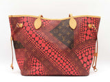 Louis Vuitton X Yayoi Kusama Limited Edition Neverfull Mm In Rouge Monogram Waves Coated Canvas Fw0726irxdu