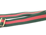 Gucci Web Canvas Belt With Queen Maragret Bee Buckle Size 95/38 Eb0526ixsa