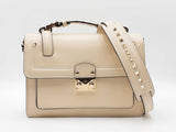Valentino Garavani Cabana Shoulder Bag In Ivory Leather Fw0626wrxdu