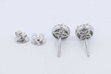 0.3cttw Diamond Stud Earrings In 14k White Gold 1.9 Grams Eb0326olxdu