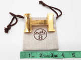 Hermes 42mm H Goldtone Large Belt Buckle Do0126pxzde