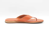Hermès Thong Sandals In Orange Calfskin Leather Size Eu 45 Us 12 Fw0425pxzdu