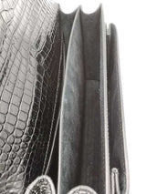 Yves Saint Laurent Crocodile Embossed Leather Sunset Shoulder Bag Eb0926irxsa