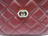Gucci Deco Burgundy Leather Shoulder Bag Eb0626cxzde