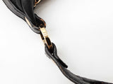 Versace Biker Black Leather Shoulder Bag Eb0826crxde