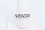 Approx. 0.22ctw Diamond Ring In 14k White Gold 4 Grams Size 8.75 Eb0724oxzdu