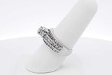 1.15cttw Diamond 14k White Gold Ring 6.4 Grams Size 7 Eb0626cxzsa