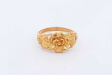 24k Yellow Gold Flower Ring 4.7 Grams Size 8.5 Eb0924olrsa