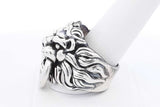 King Baby 925 Sterling Silver Lion's Head Ring 47.6 Grams Size 12.25 Eb0225lxzsa