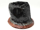 Yves Saint Laurent Ysl Fabulous Black Gray Bronze Sequin Bucket Hat Do1026rxzde