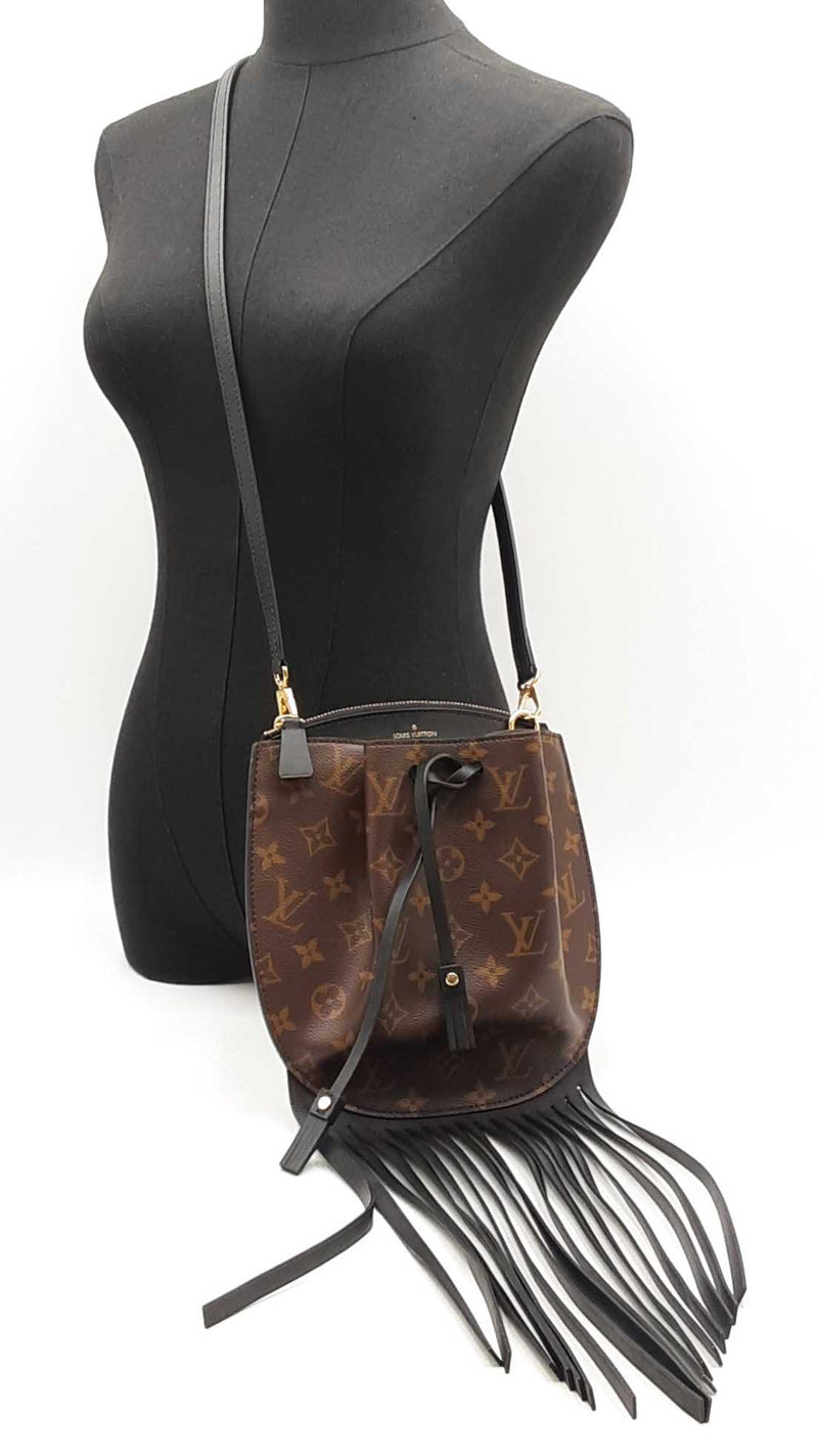 Louis Vuitton Fringed Noe Bucket Bag In Monogram Coated Canvas Fw0925szxdu