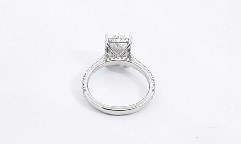 Lab Grown Center Diamond 3.93ctw Ring In Platinum 6.56g Size 7.5 Eb0523lexxzsa