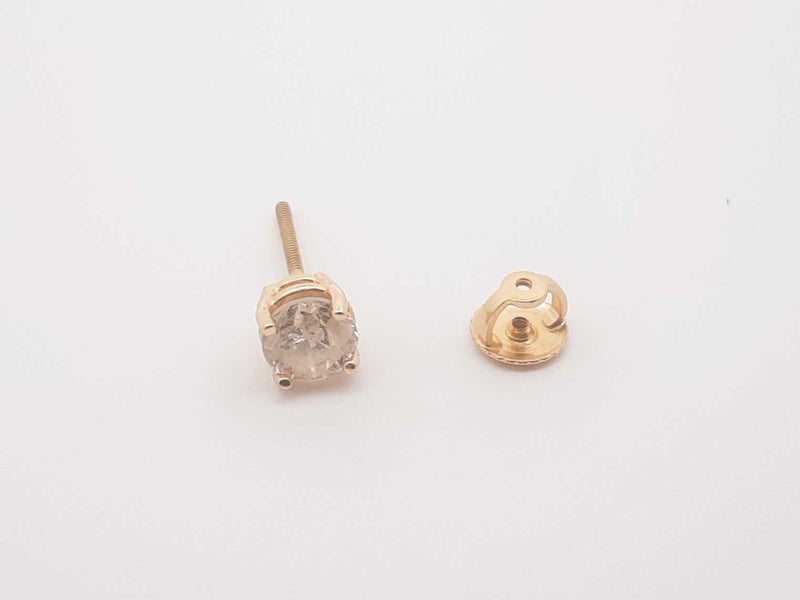 .45ctw Diamond Single Stud Earring In 14k Yellow Gold 14k 0.7 Grams Sd0525wzxsa