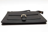 Michael Kors Cooper Black Leather Wristlet Eb0226lede