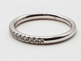0.2 Cttw Natural Diamonds 14k White Gold 2.4g Band Ring Size 7 Do0626worde