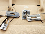 Hermes Birkin Hac 40 Trench Beige Togo Palladium Hardware Handbag Do0925llxzxde