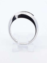 0.45 Cttw Diamond Bypass Ring In 18k White Gold 7 Grams Size 6.75 Fw0626errdu