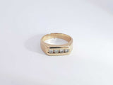 0.28 Cttw Diamond 14k Yellow Gold Ring 6.1 Grams Size 7 Aa1025oirsa