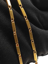 24k Yellow Gold Bar Link Chain Necklace 14.4 Grams 21 Inch Fw0826l0xzdu