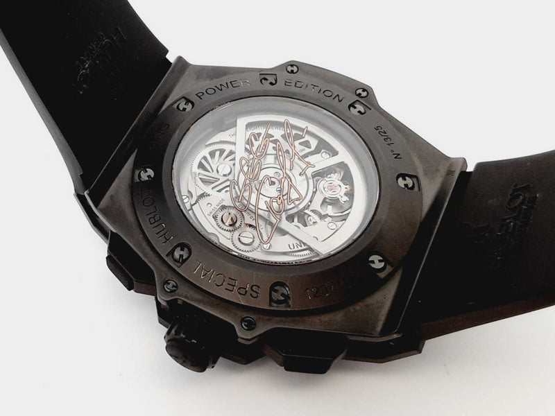 Hublot Triple G 40mm Titanium Ceramic Silicon Band Watch Do0323lxzxzde