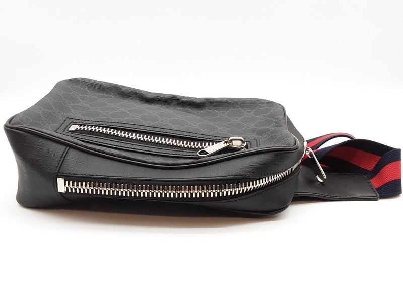 Gucci Gg Supreme Monogram Black Sling Backpack Sd0725wzxde