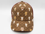 Gucci X Doraemon Tan Gg Supreme Red Baseball Hat Size M Do1125wexde