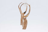 14k Yellow Gold Heart Dangle Earrings 2.8 Grams Eb0826lrxsa