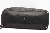 Chanel Iridescent Black Leather Cc Logo Shoulder Bag Eb0526rxzsa