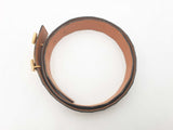 Hermes Gold H Buckle Nialus Croc Belt Size 90eu Sd0825lrzxsa