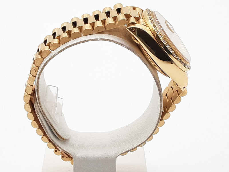Rolex 26 Datejust Diamond Bezel 18k Yellow Gold Presidental Watch Do0525ecxzde