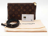 Louis Vuitton Giant Monogram Double Zip Pochette Brown Aa0726izxsa