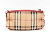 Burberry Clara Pochette Wristlet In Haymarket Check Coated Canvas Fw0126lordu