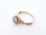 1.10 Cttw Diamond & 14k Yellow Gold Ring 3.3 Grams Size 7 Fw0824rxzdu
