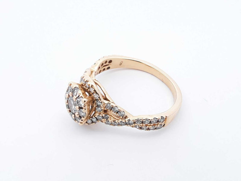 1.10 Cttw Diamond & 14k Yellow Gold Ring 3.3 Grams Size 7 Fw0824rxzdu